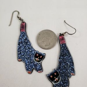 Women's Crazy Cat Earrings